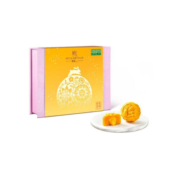 明玥月餅系列 — 流心奶黃月餅禮盒 (六個裝) 月餅券