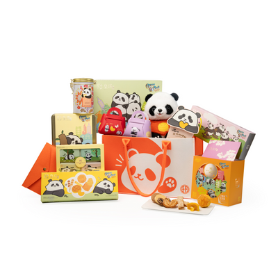 中秋熊貓禮籃｜香港海洋公園聯名款｜限量熊貓精品×流心月餅收藏組合 