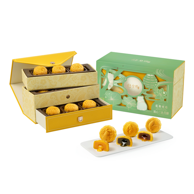 | Low Sugar Series - Low Sugar Amber Lava Mooncake Trio 2025