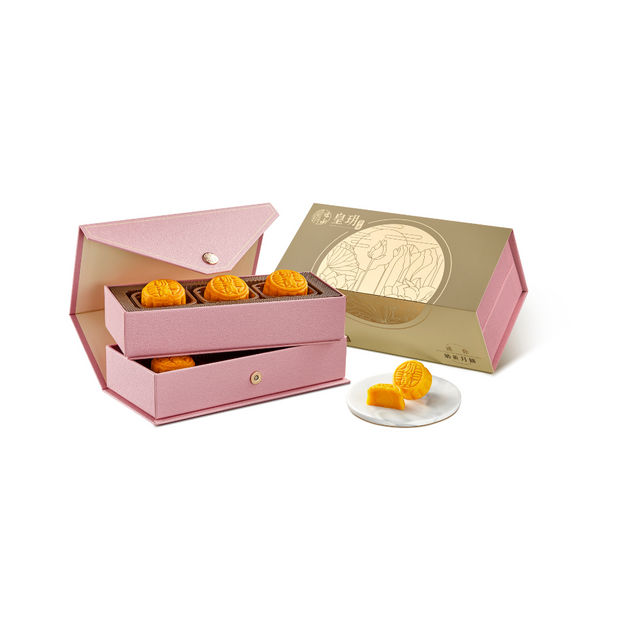 時尚系列 — 迷你奶黃月餅 月餅券 | Fancy Series - Mini Egg Custard Mooncakes Voucher